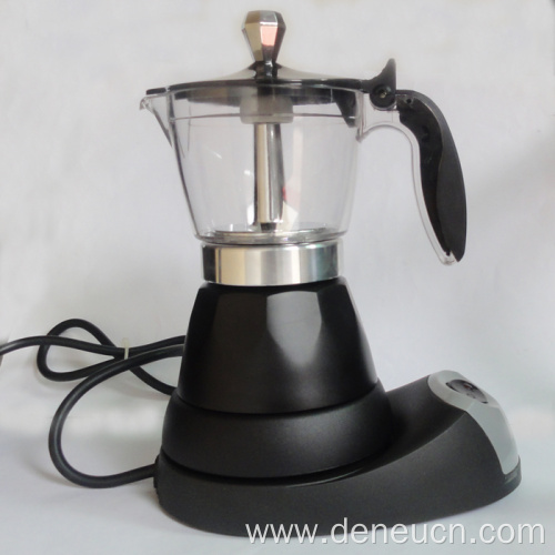 Aluminum 3 cups electric espresso coffee maker